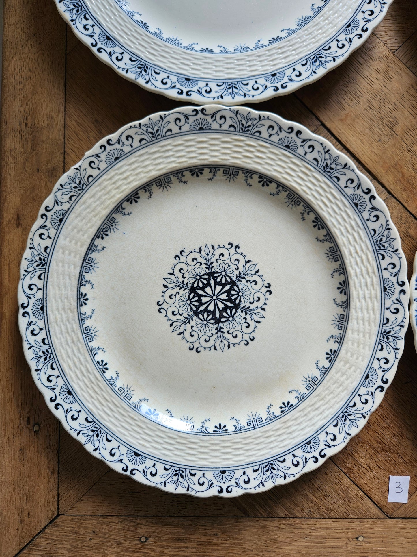 Assiettes plates anciennes Mintons, Kerry #3