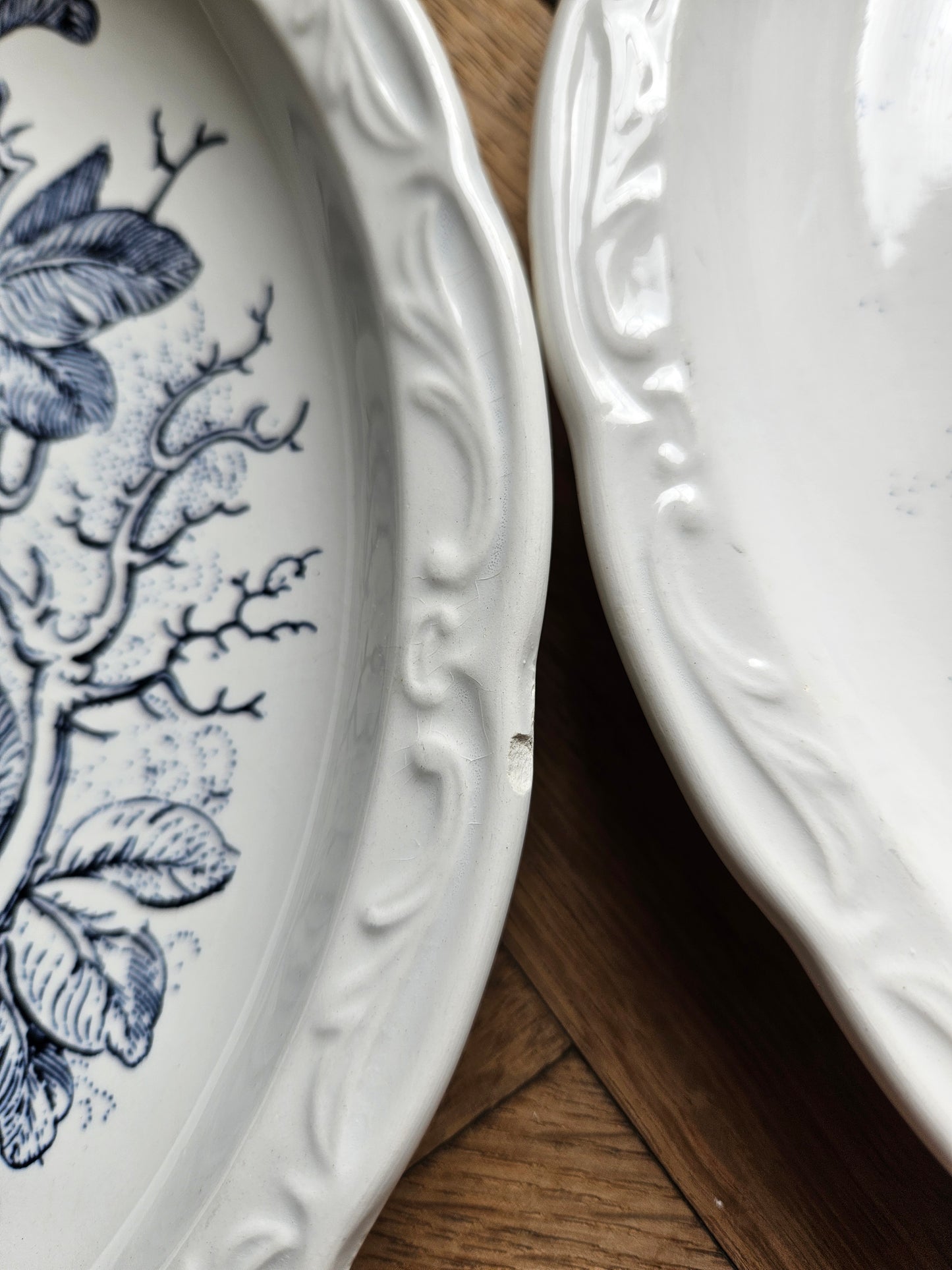 Assiettes plates Digoin, Colvert