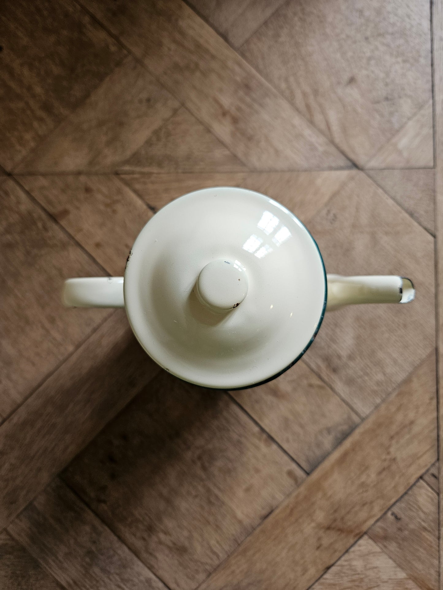 Cafetière vintage métal émaillé