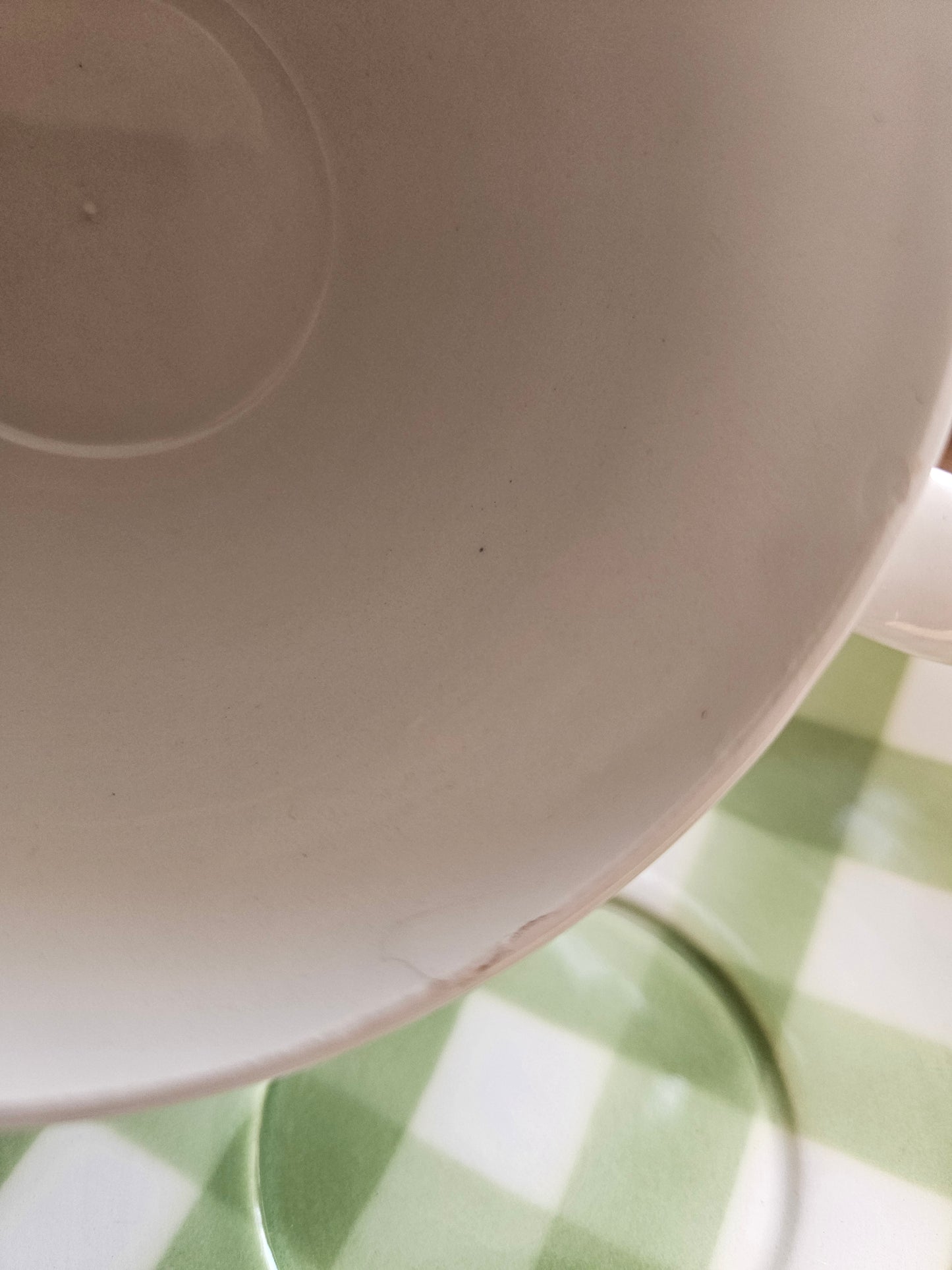 Tasses Badonviller à carreaux verts