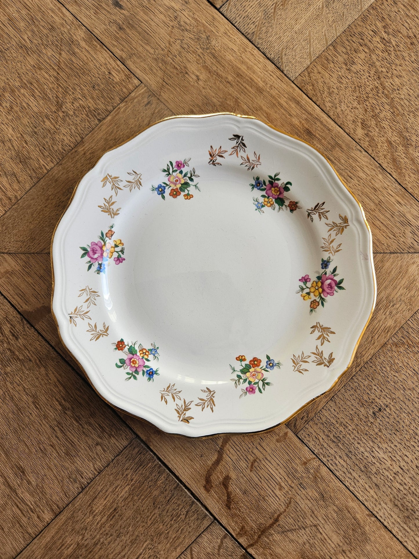 Assiettes à dessert L’Amandinoise, petites fleurs