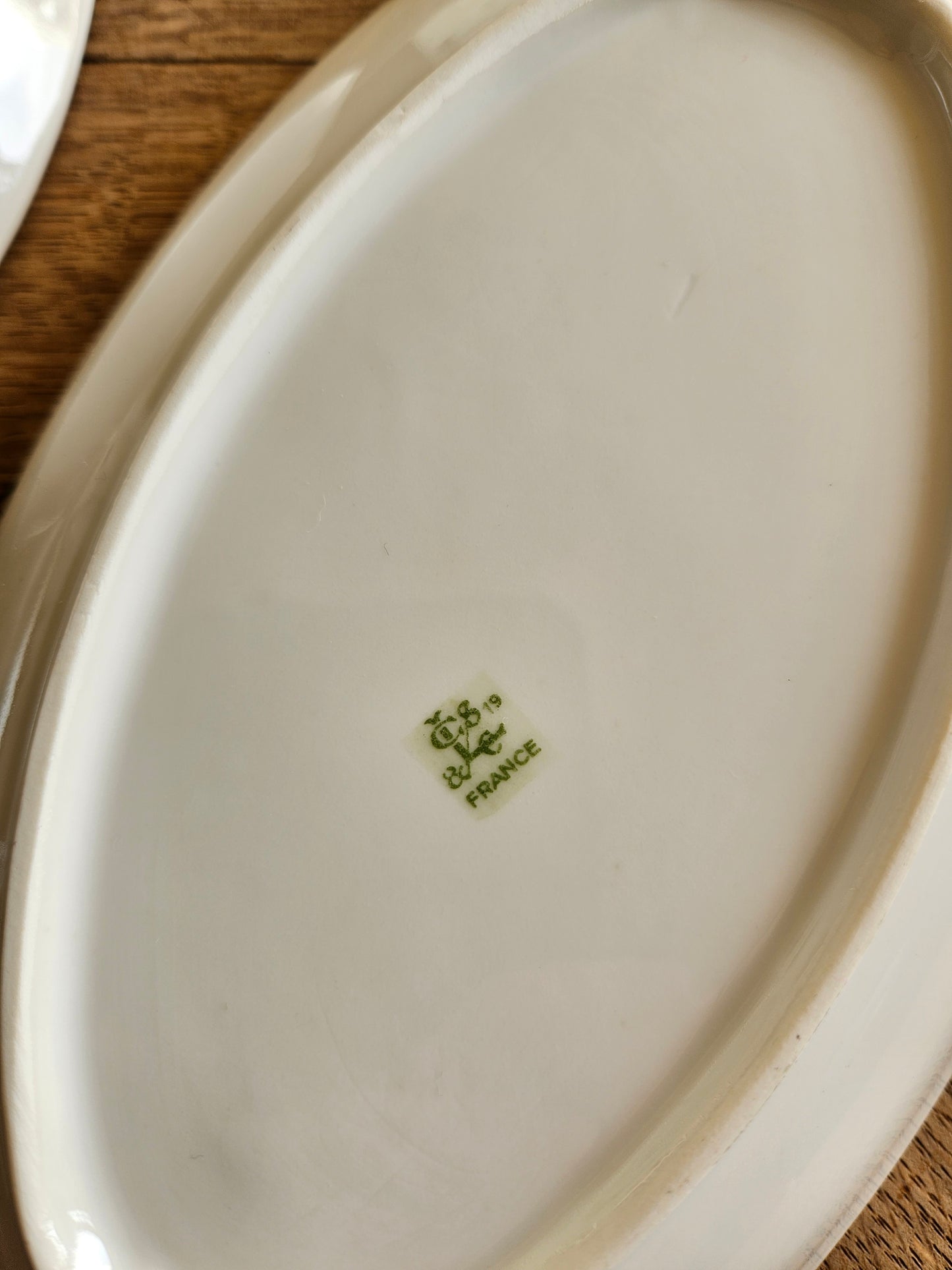 Ravier vintage en porcelaine, petites fleurs