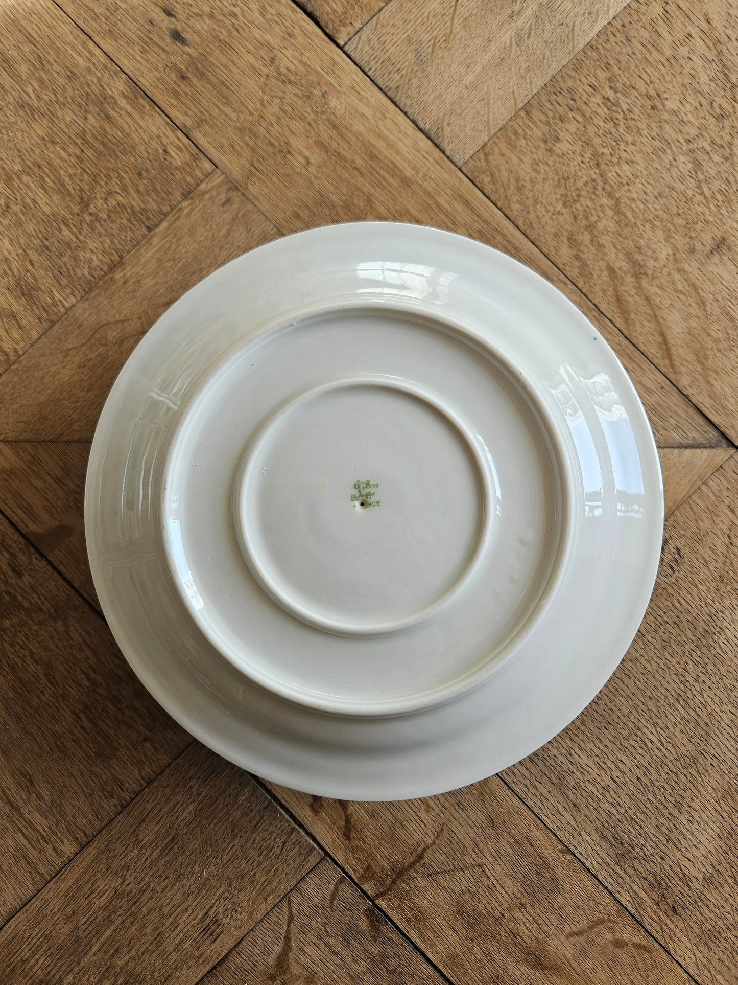 Saucière vintage en porcelaine, petites fleurs