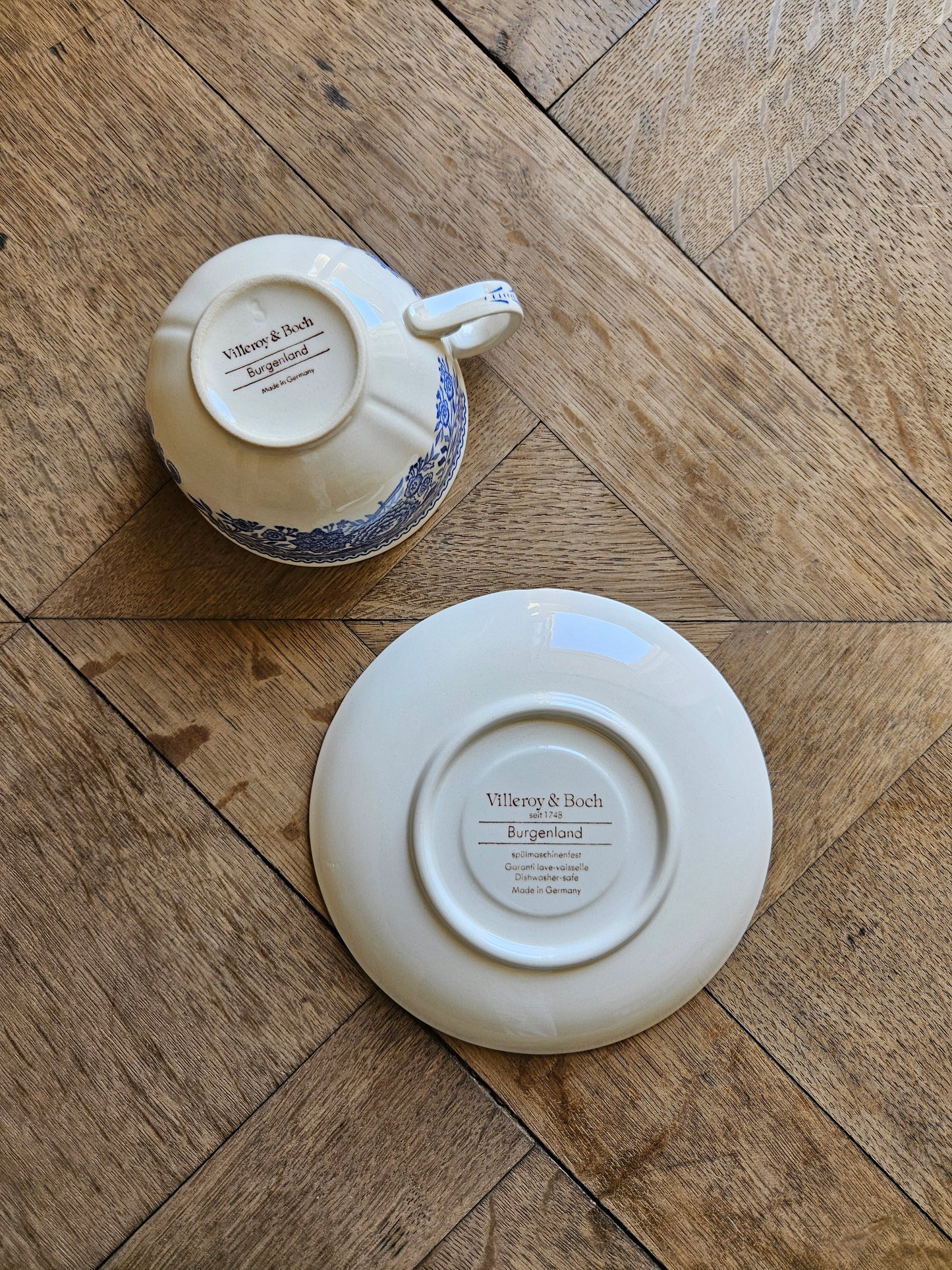 Tasses à thé Villeroy et Boch, Burgenland