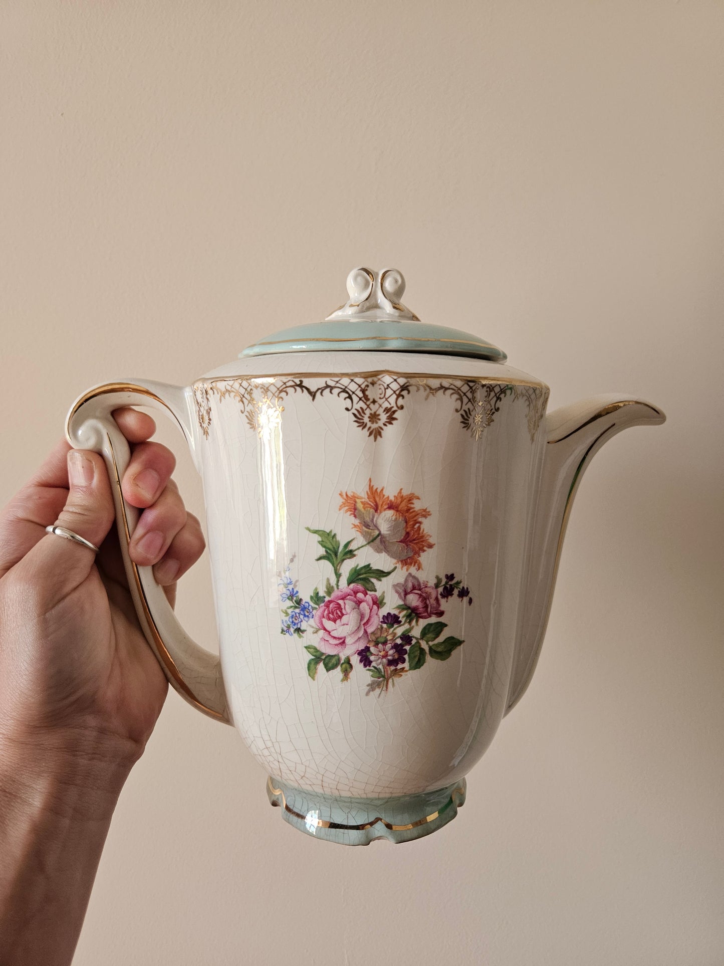 Théière shabby chic Ceranord St Amand