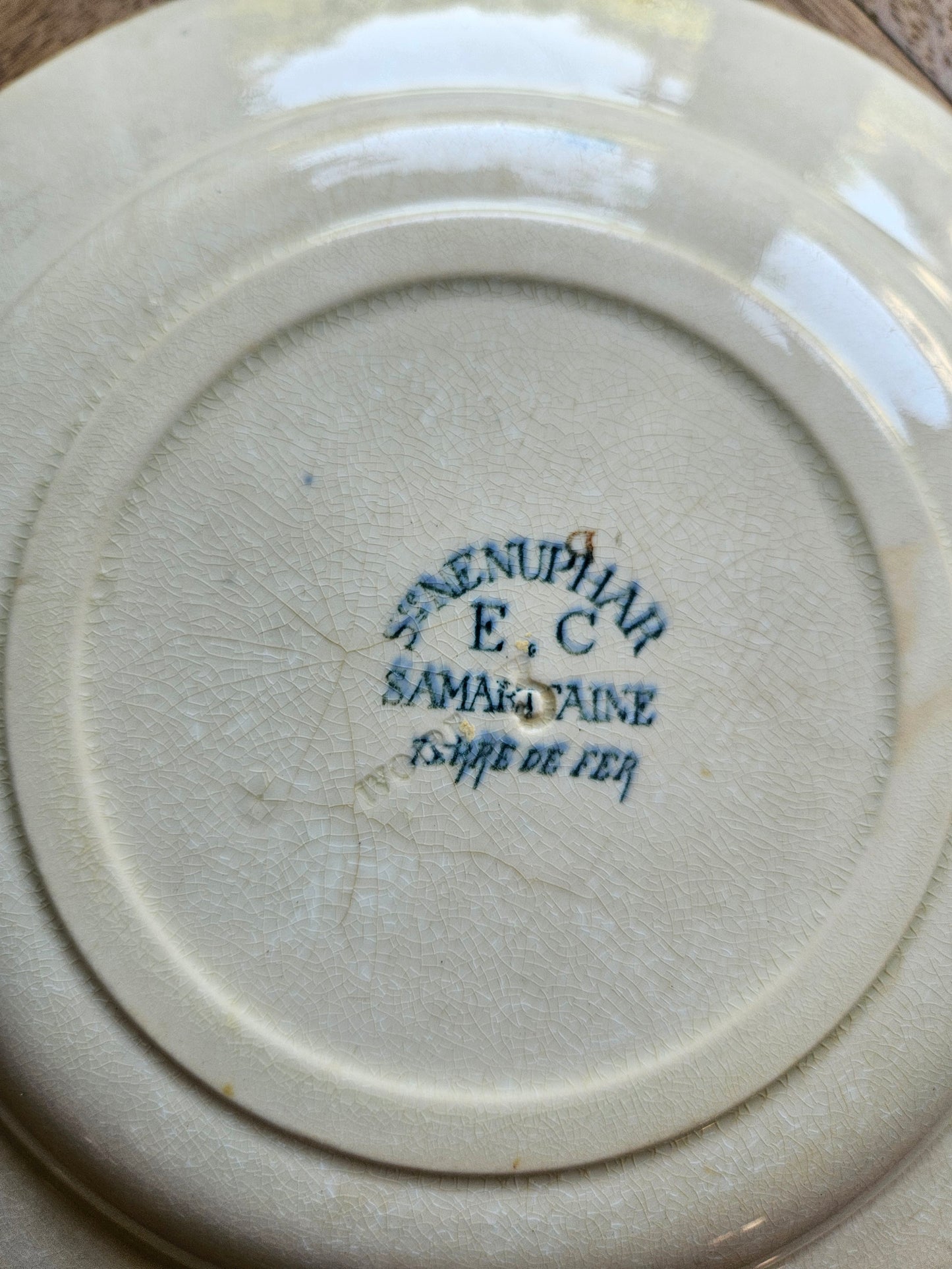 Assiette creuse Samaritaine, Nenuphar