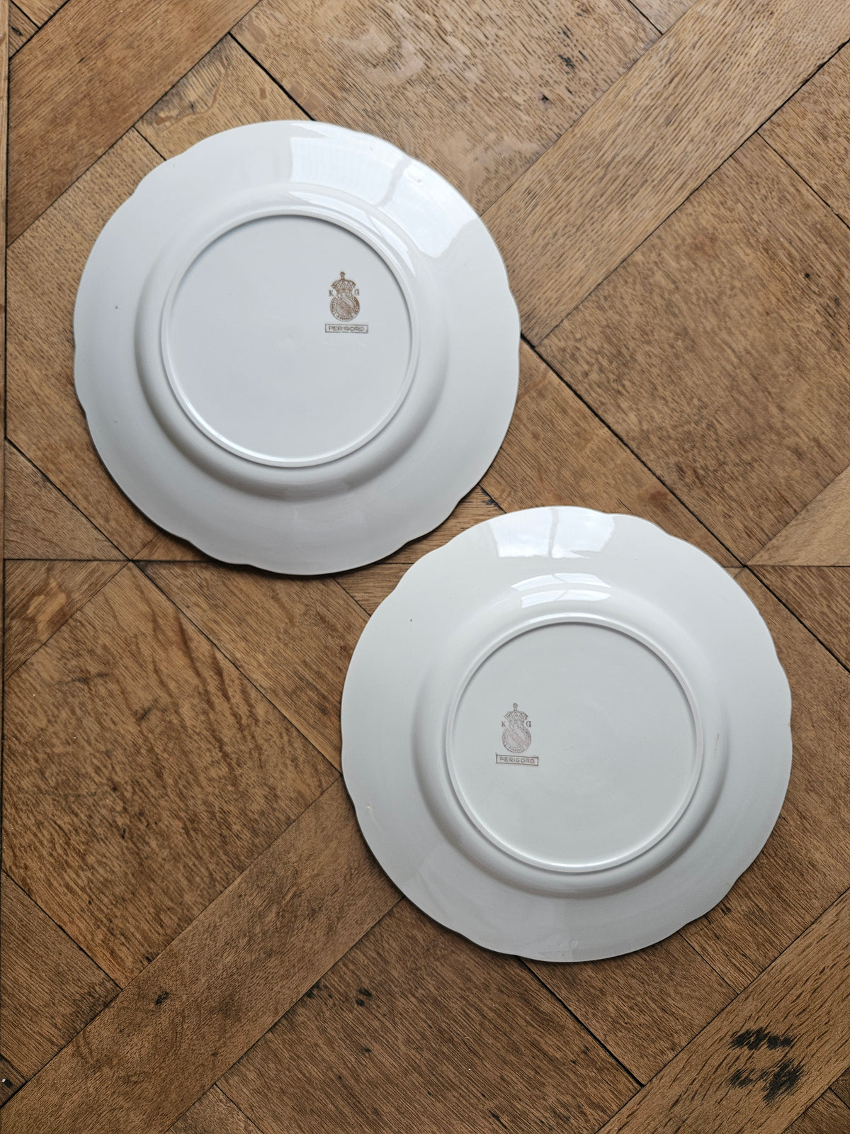 Assiettes plates dépareillées "Périgord"