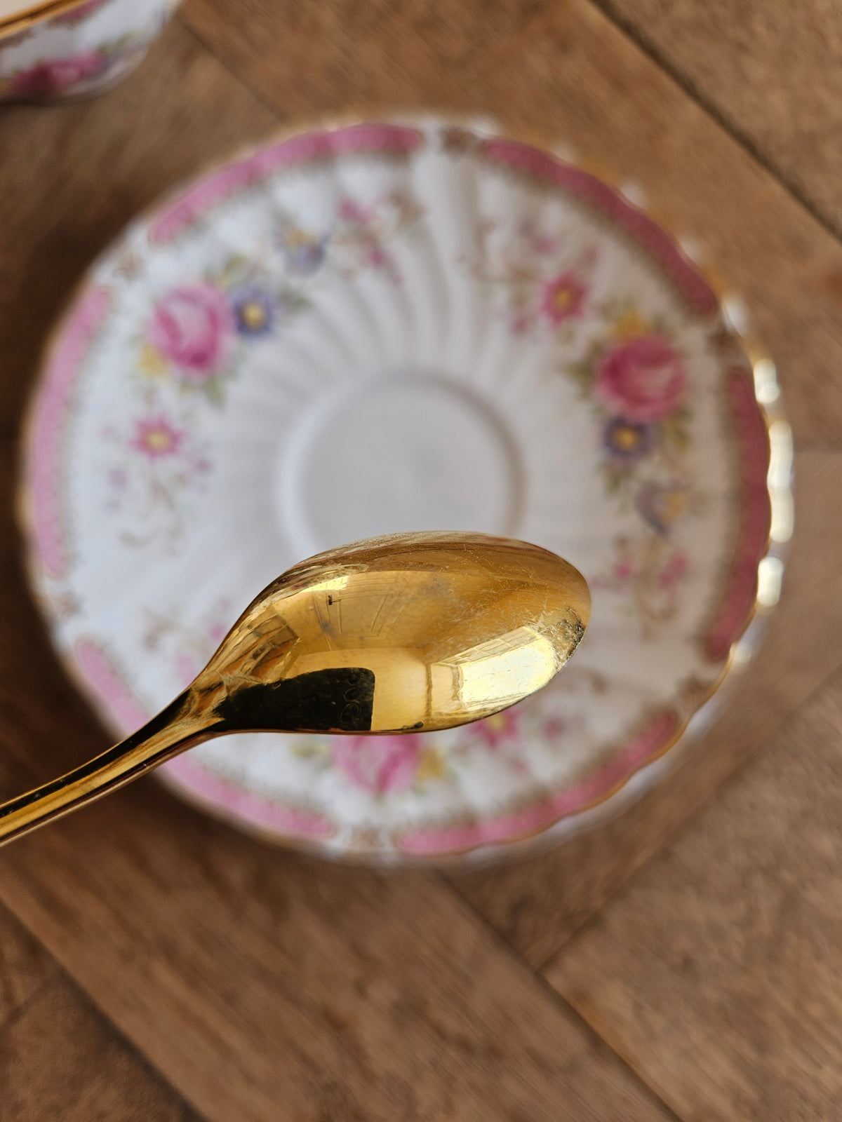 Tasse, sous-tasse et petite cuillère Windsor