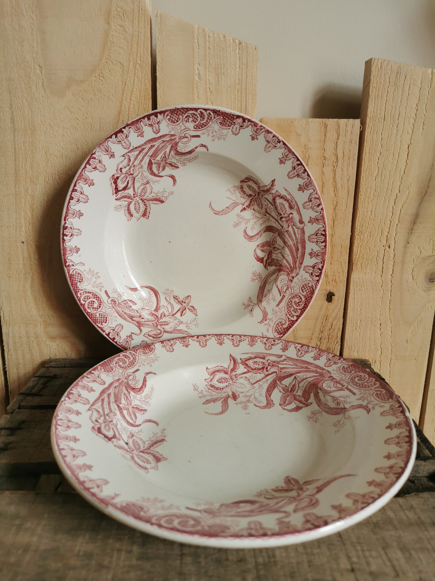Assiettes creuses Sté Amandinoise, Iris