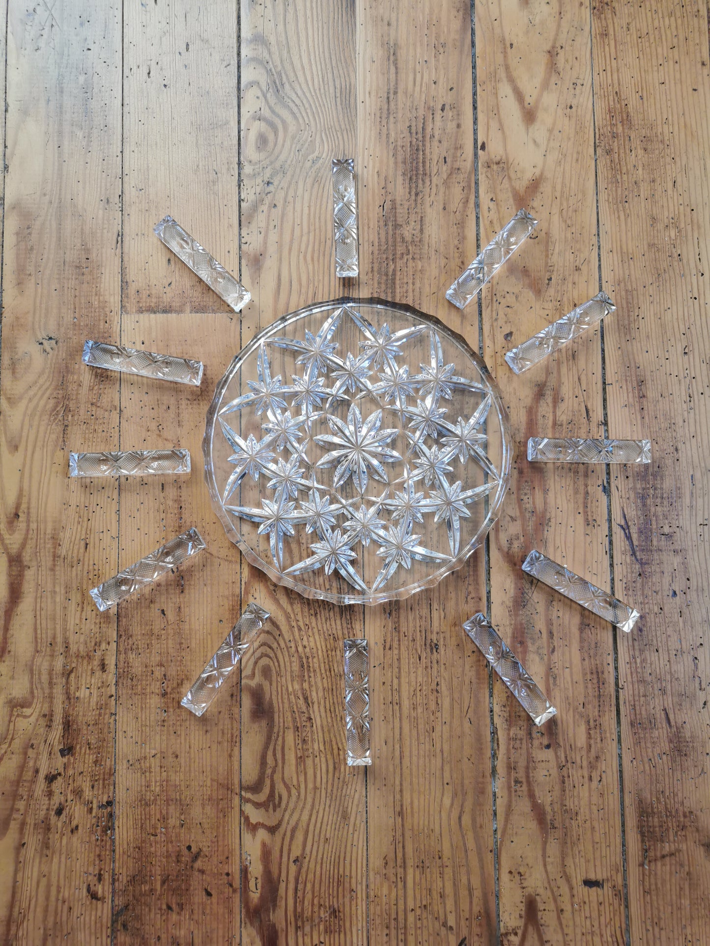 Porte couteaux en cristal