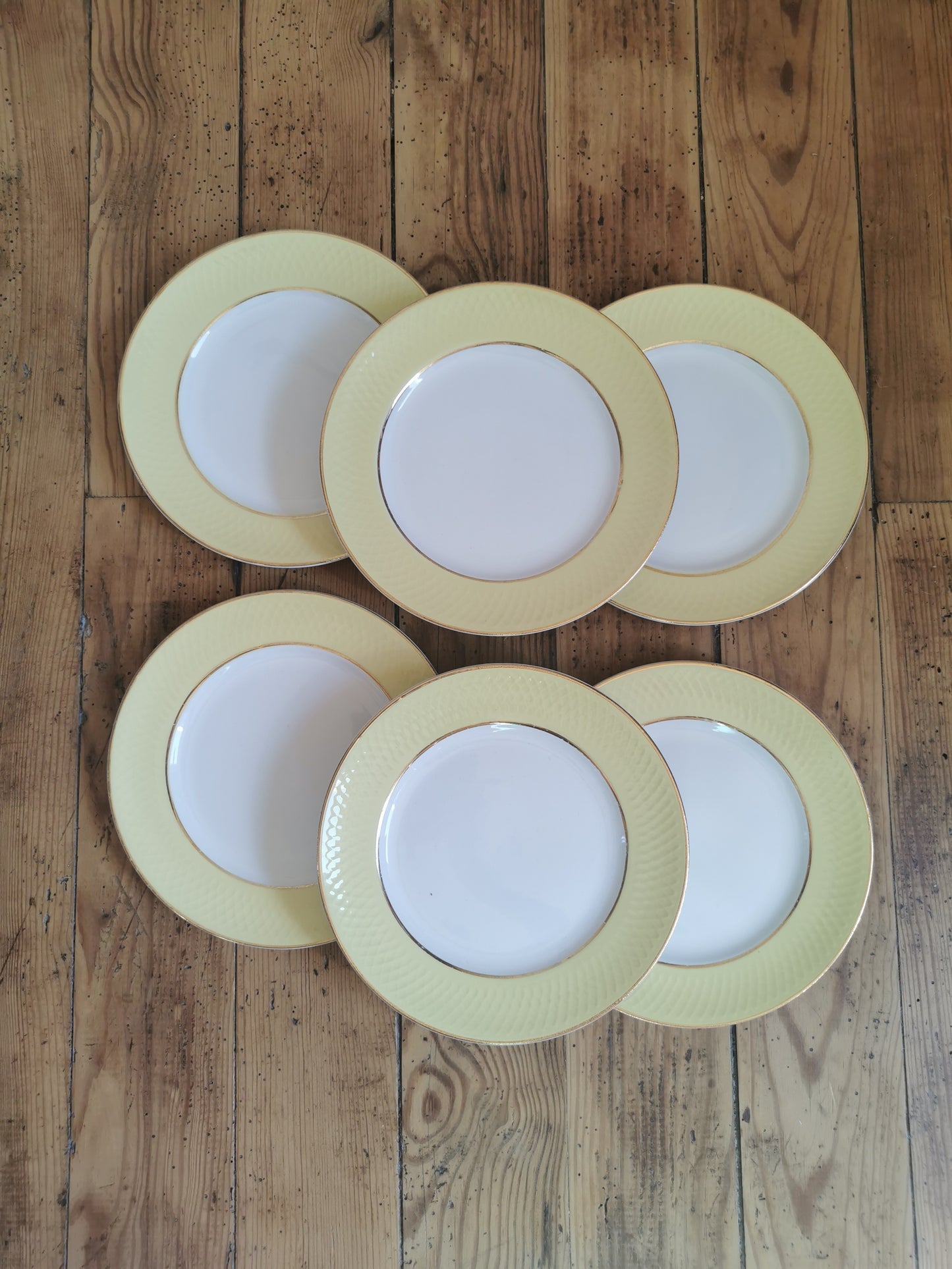 Assiettes à dessert vintage Moulin des Loups