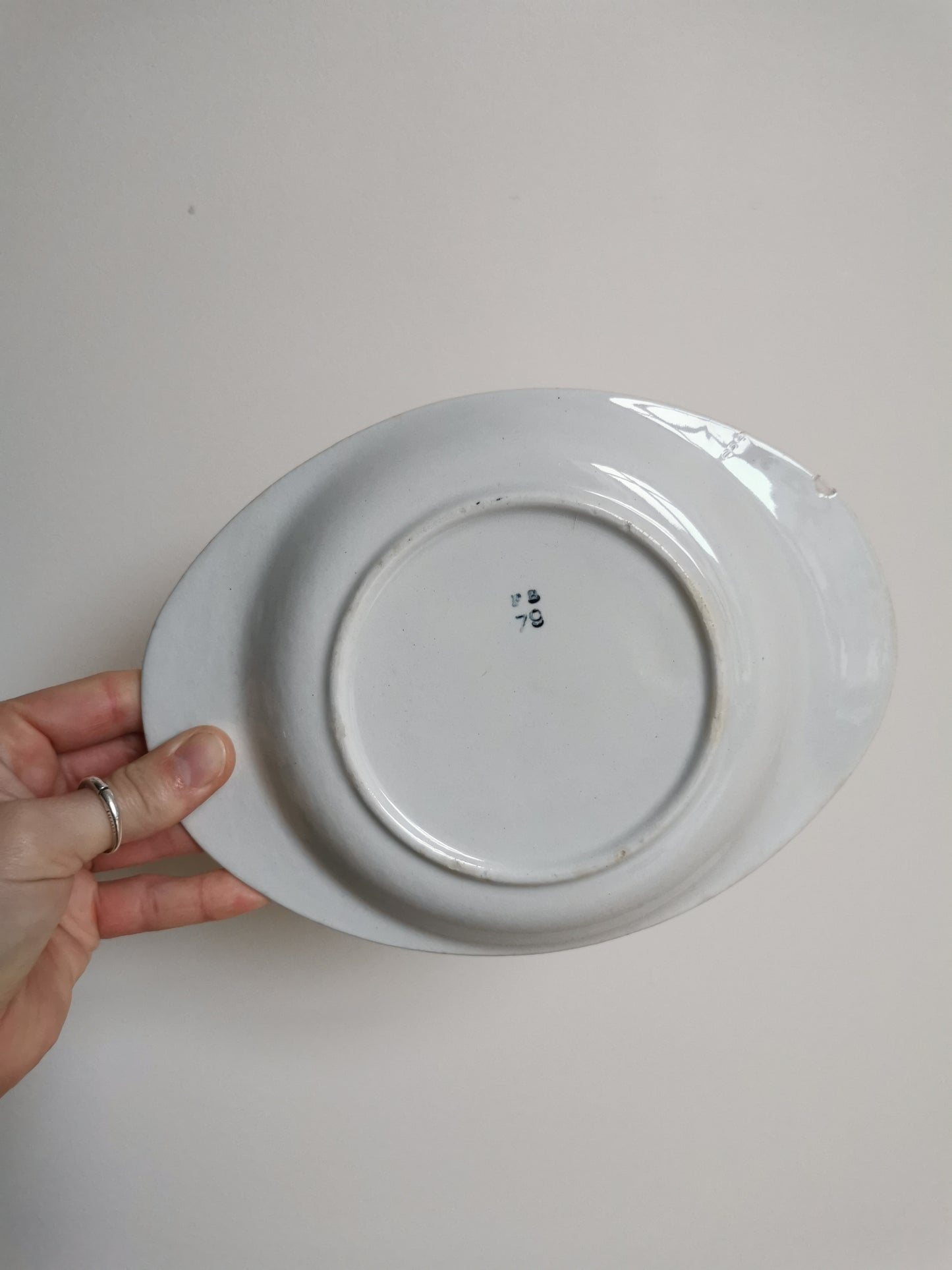 Assiettes à oreilles ovales Badonviller