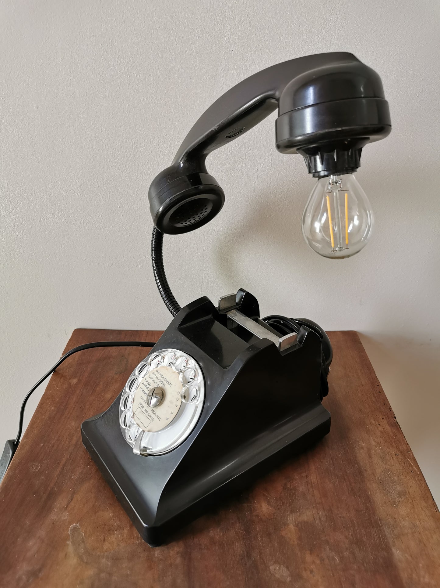 Lampe vintage BakéLight, noire