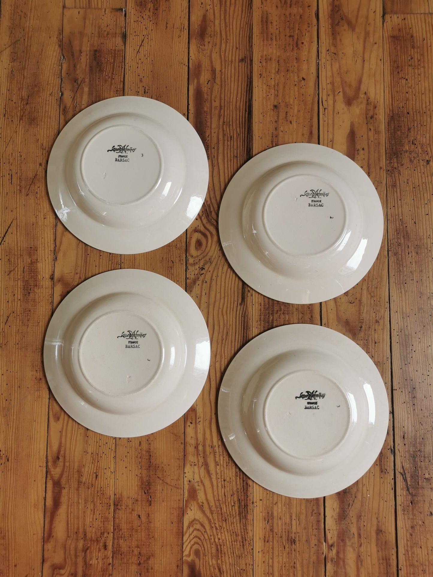 Assiettes creuses Sarreguemines, Barsac