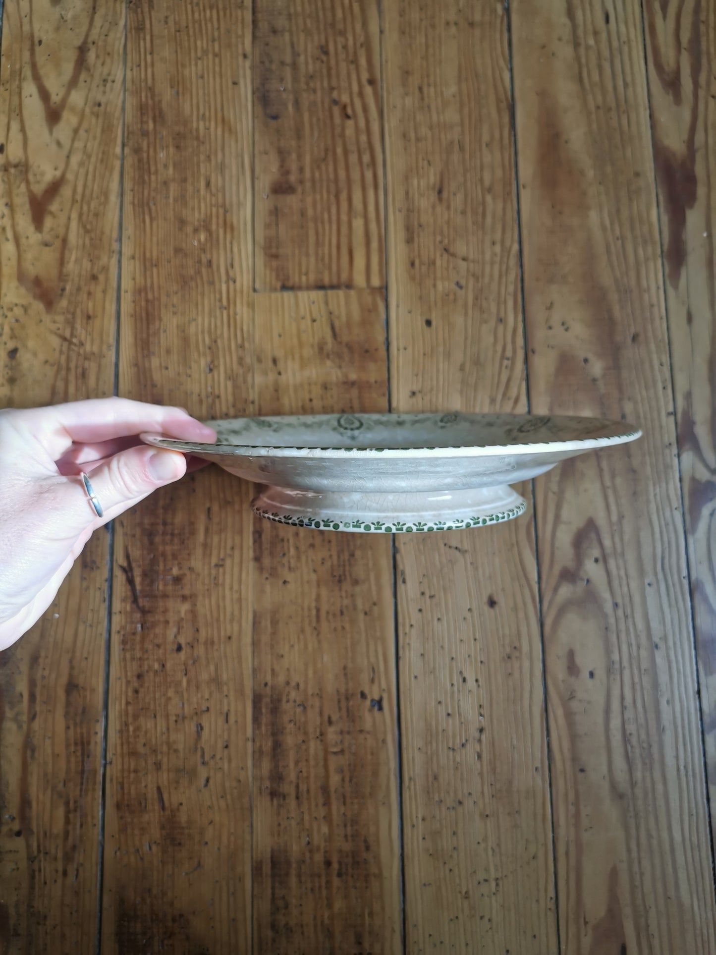 Assiette sur pied Creil et Montereau, Bruxelles