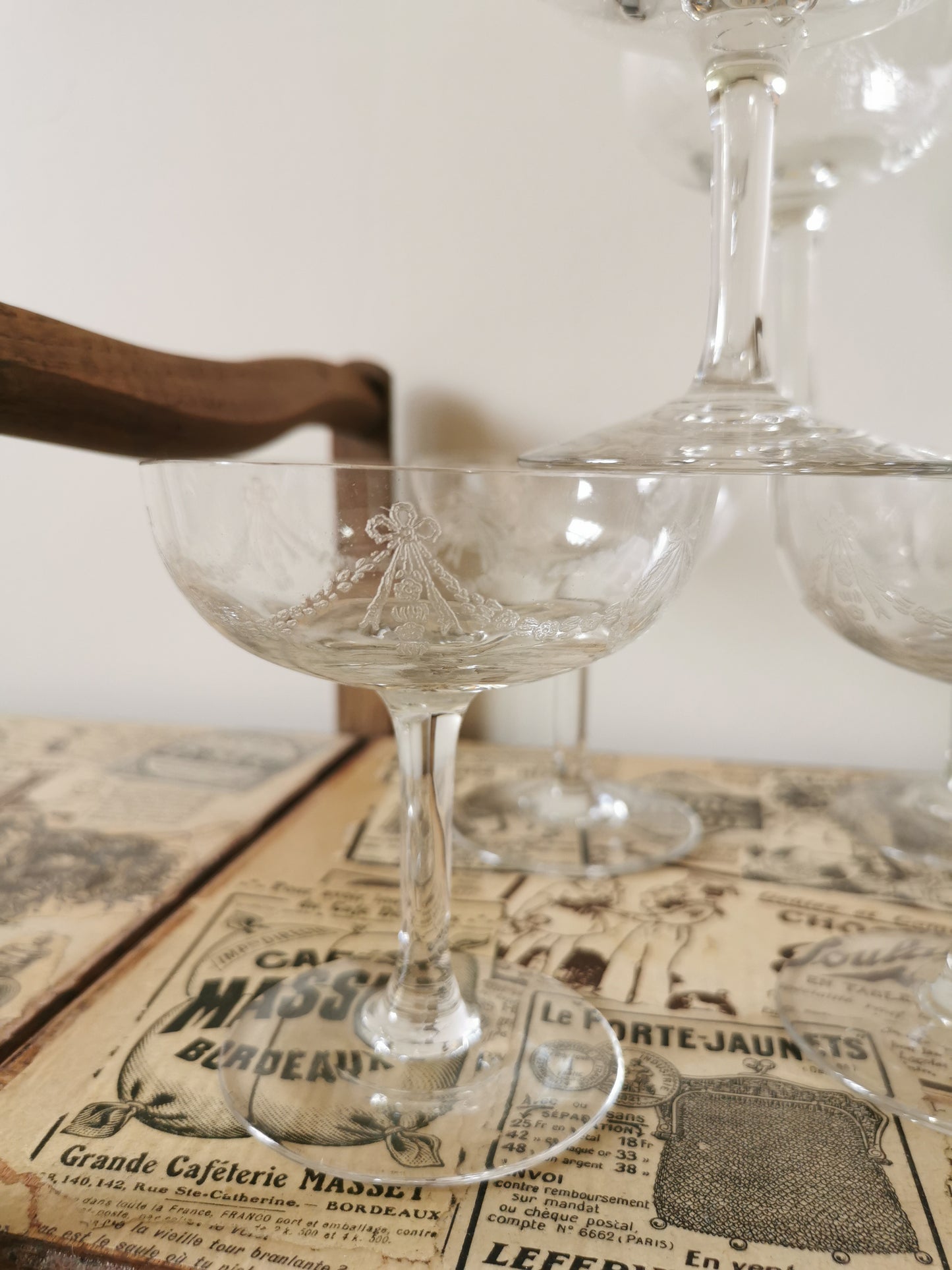 Coupes à champagne vintage