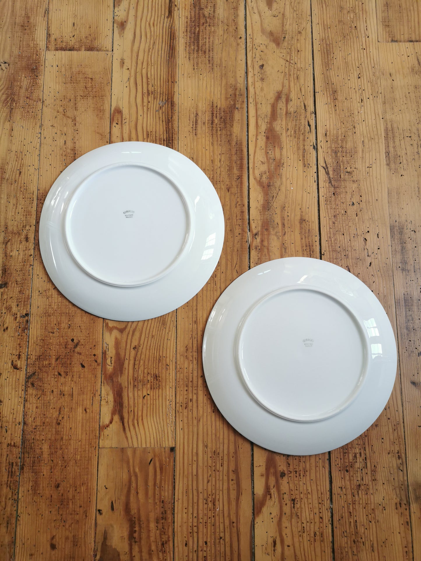 Assiettes plates dépareillées Oiseaux