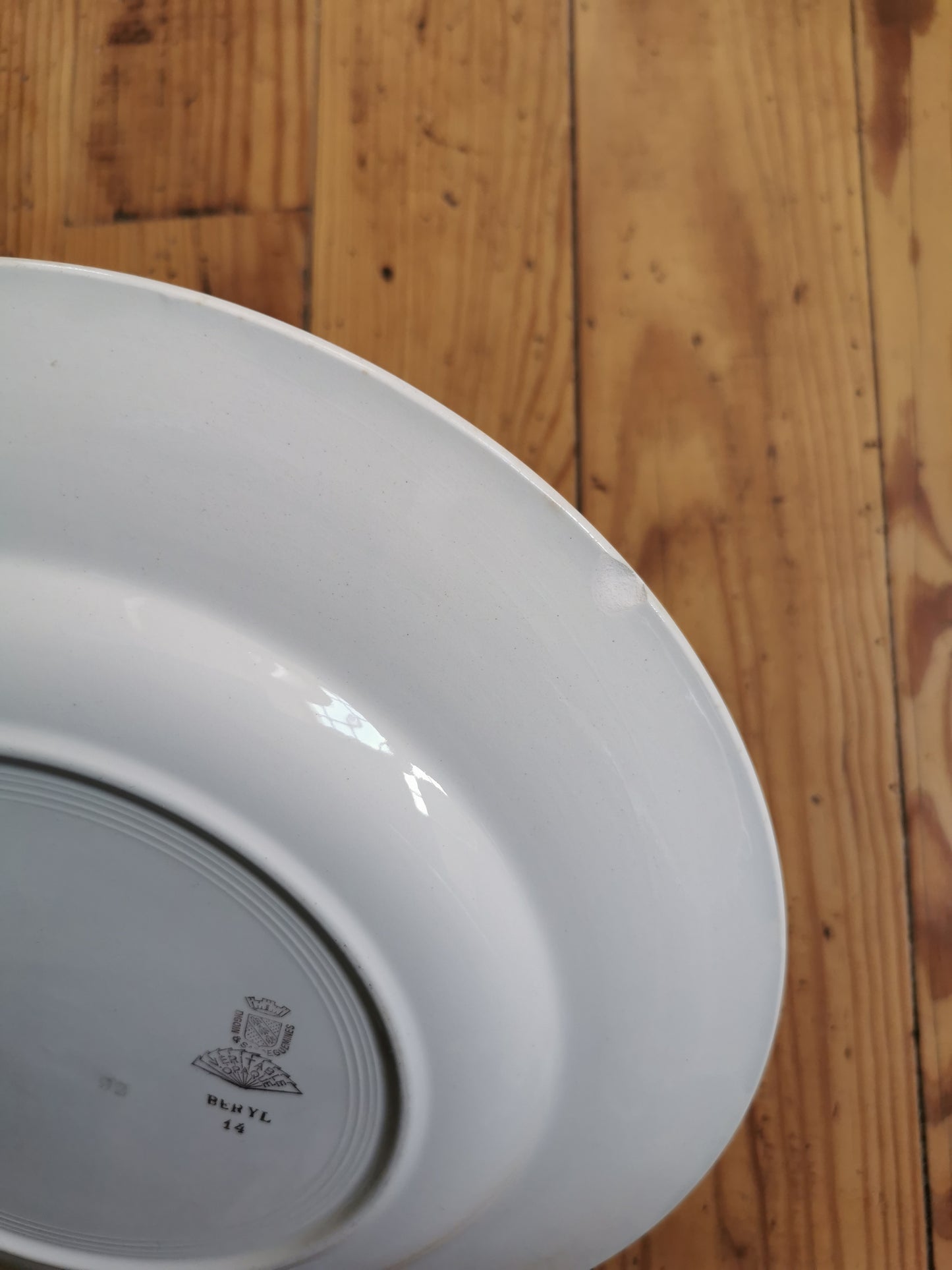 Plat rond Digoin & Sarreguemines, Beryl