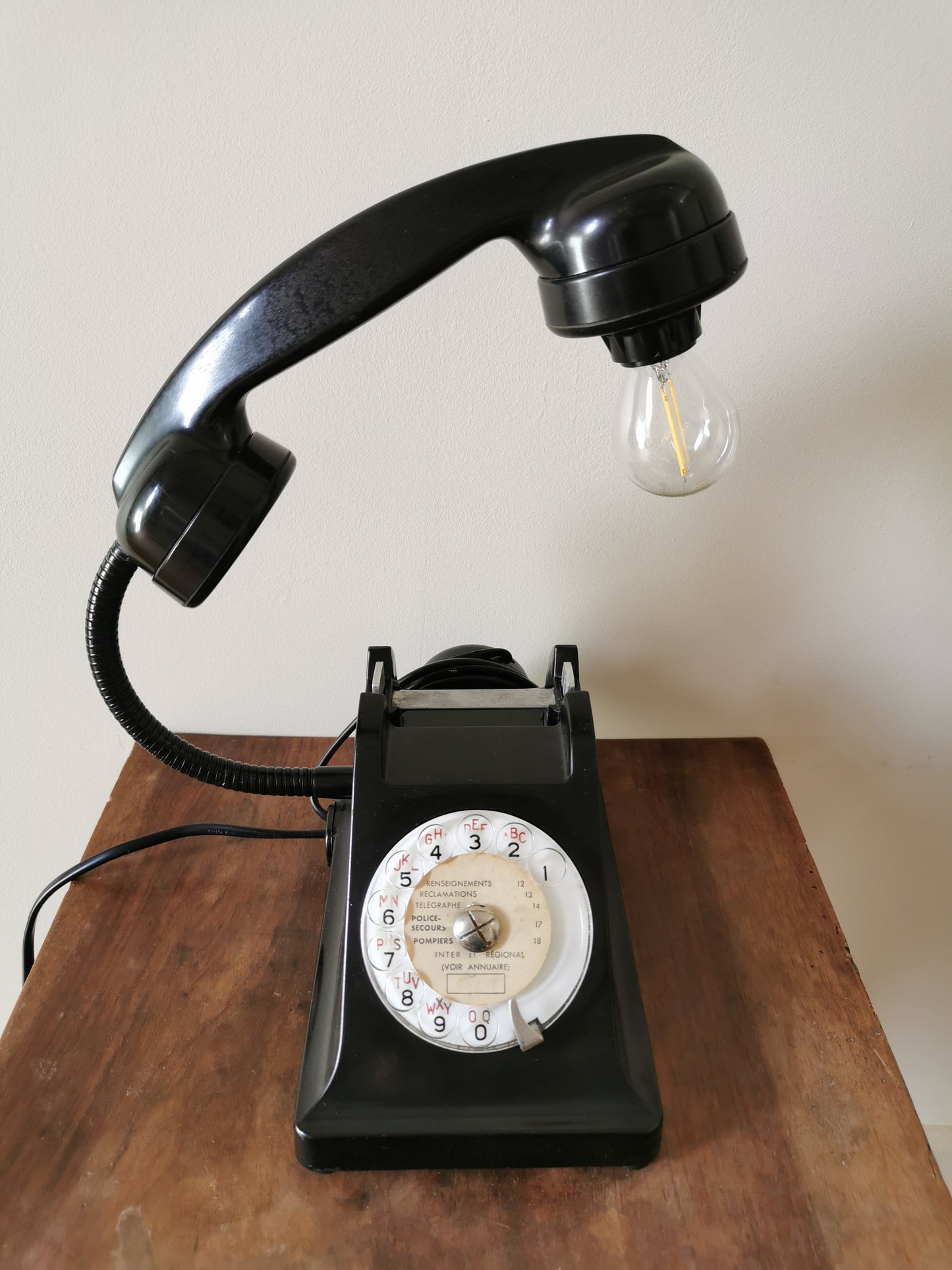 Lampe vintage BakéLight, noire