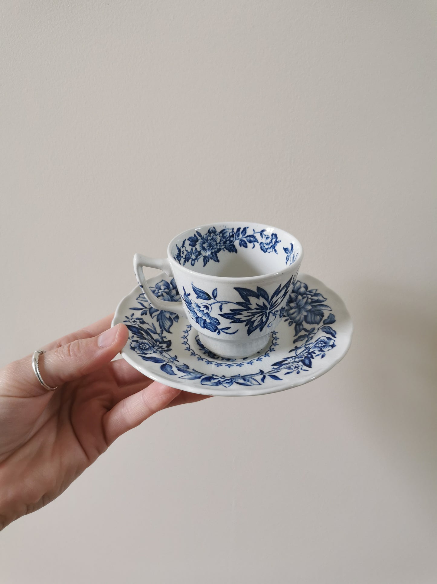 Tasse et sous-tasse anciennes Ridgway, Pagoda