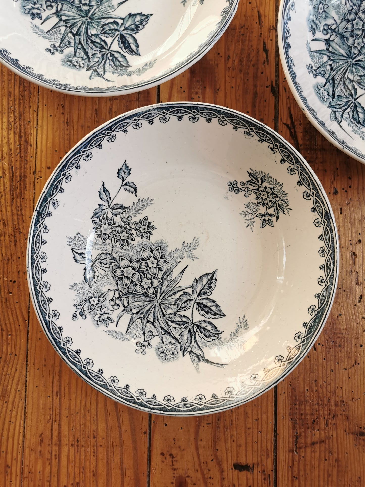 Assiettes calottes St Amand, Margot
