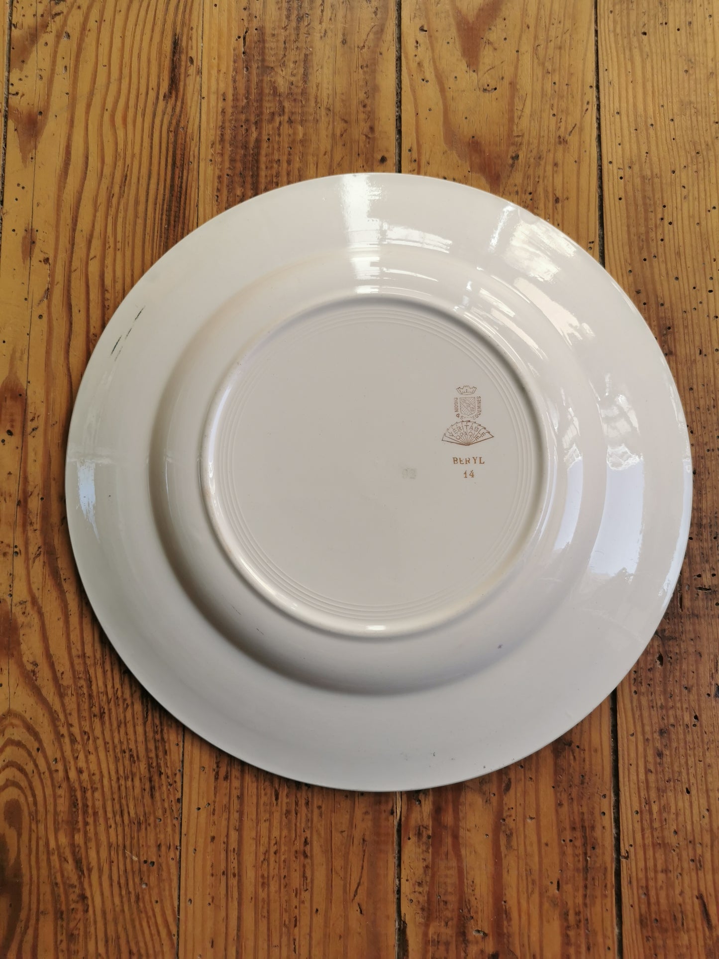 Plat rond Digoin & Sarreguemines, Beryl