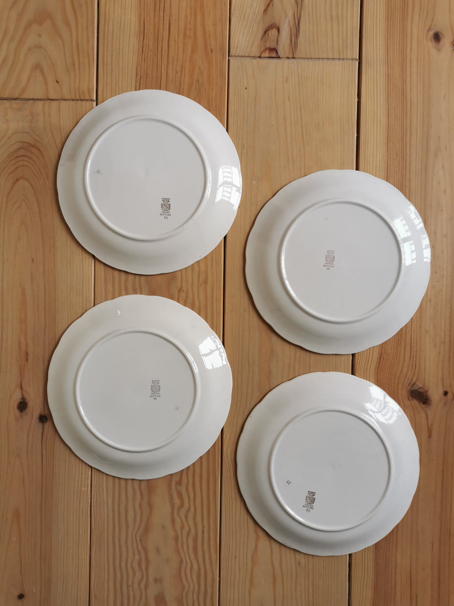 Assiettes vintage Digoin Sévigné
