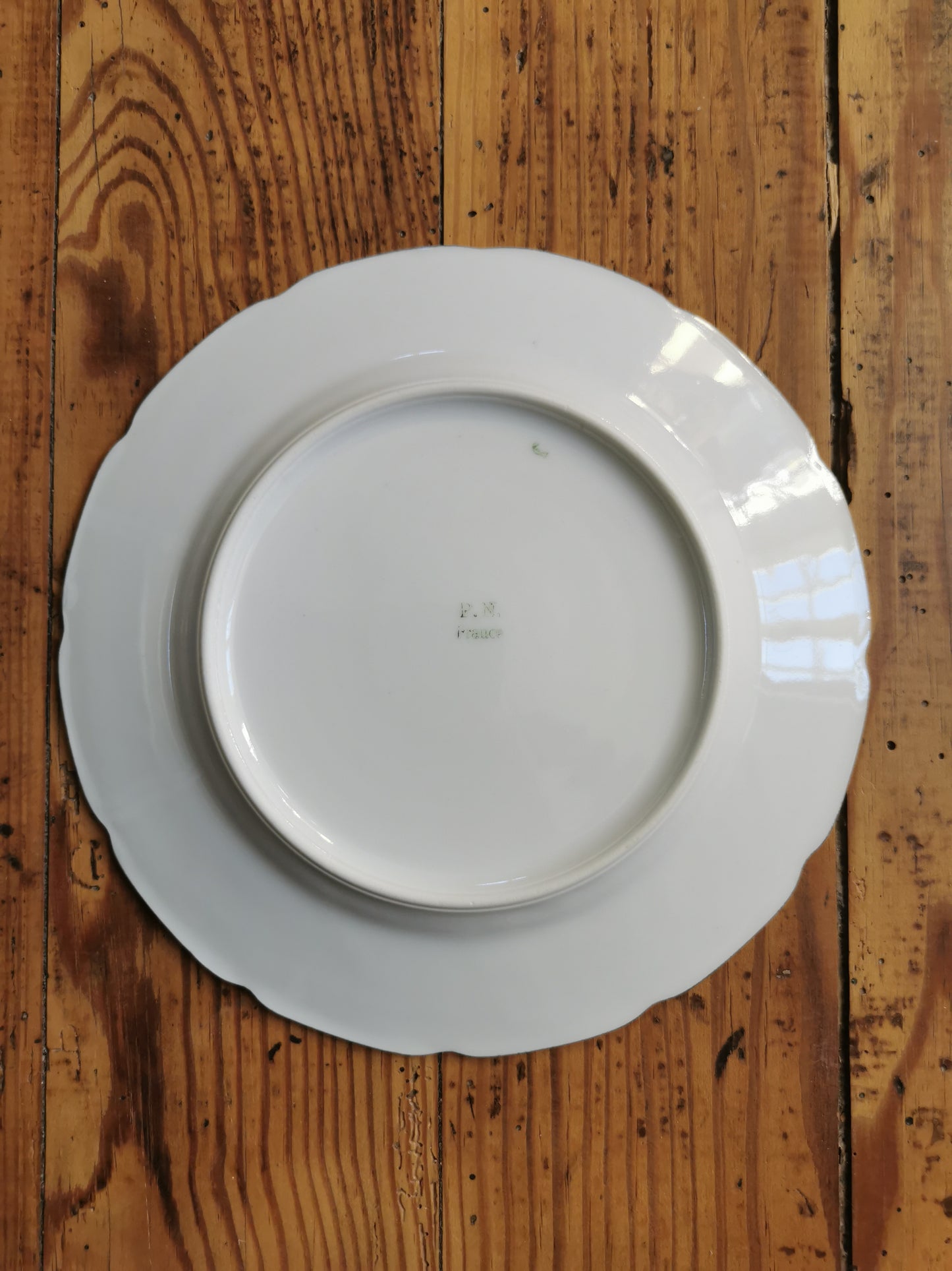 Service à dessert fleuri, porcelaine