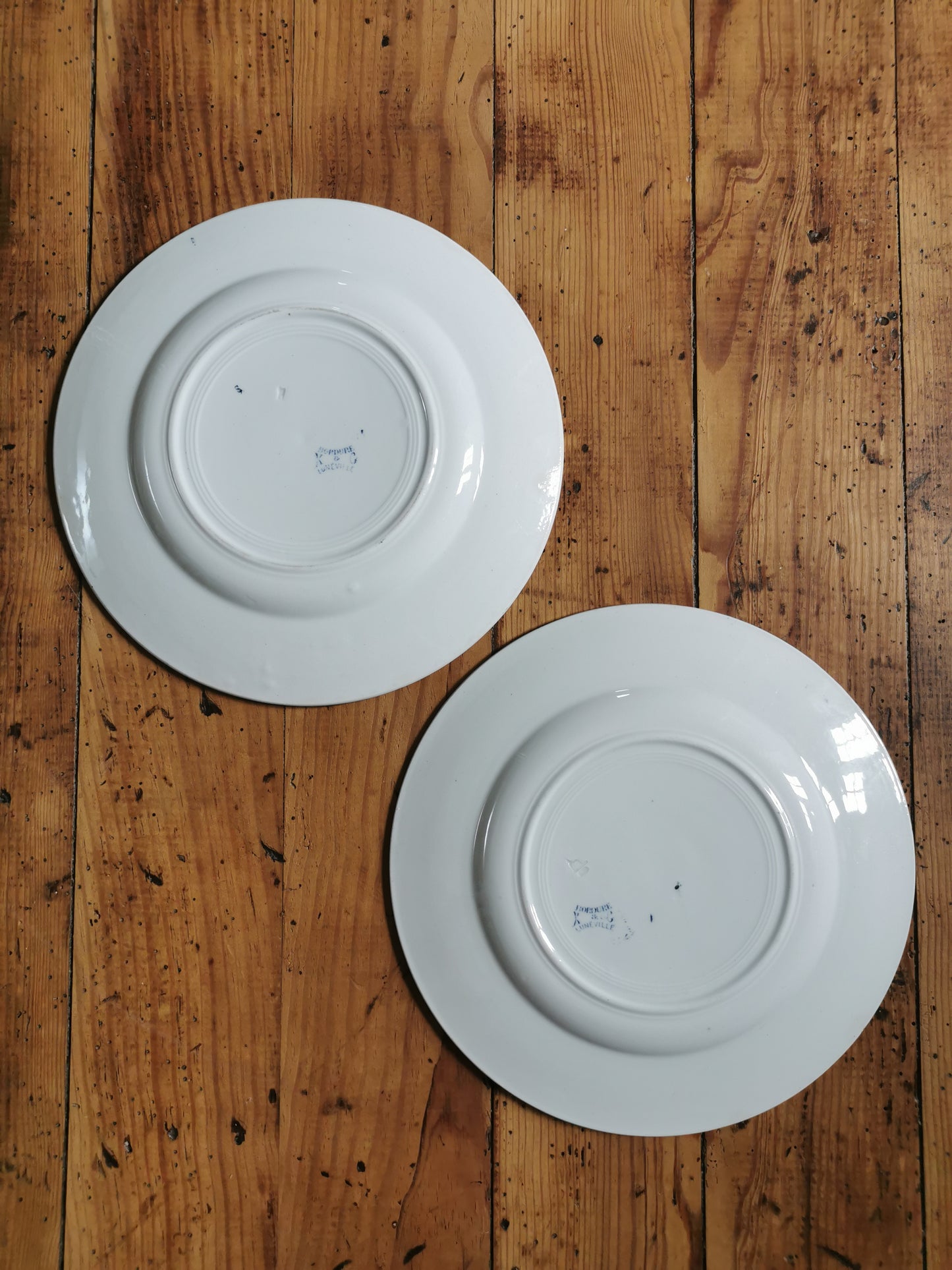 Assiettes plates Lunéville, Bordure