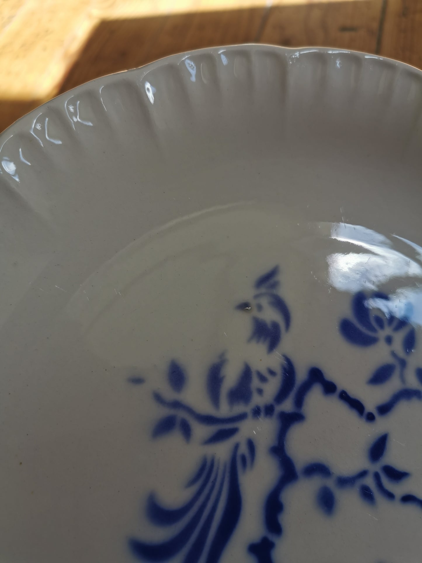 Assiette plate Digoin, Paradis