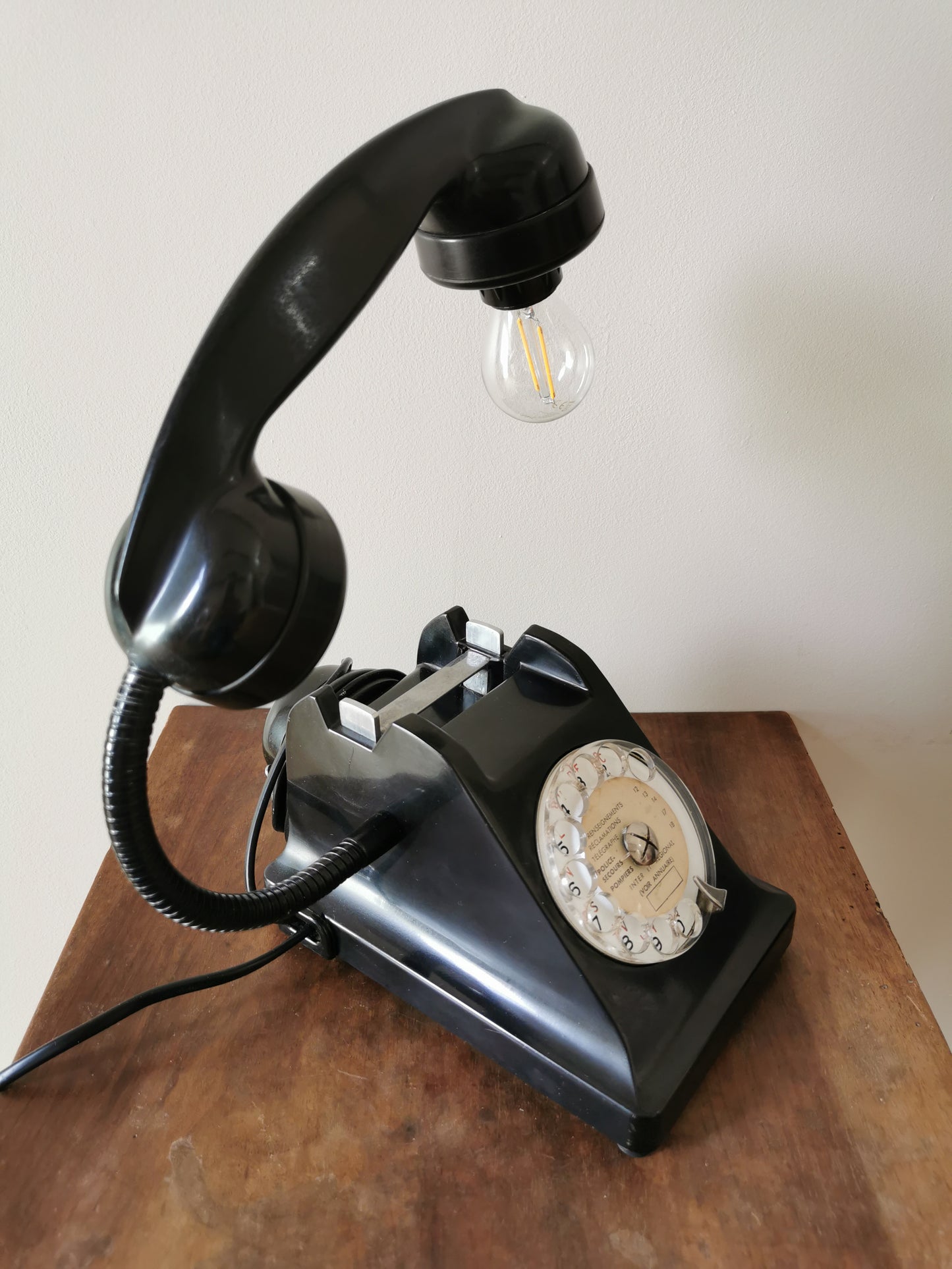Lampe vintage BakéLight, noire