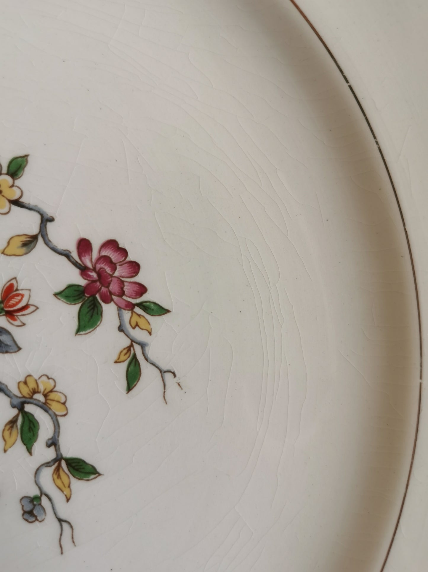 Assiettes plates dépareillées Oiseaux