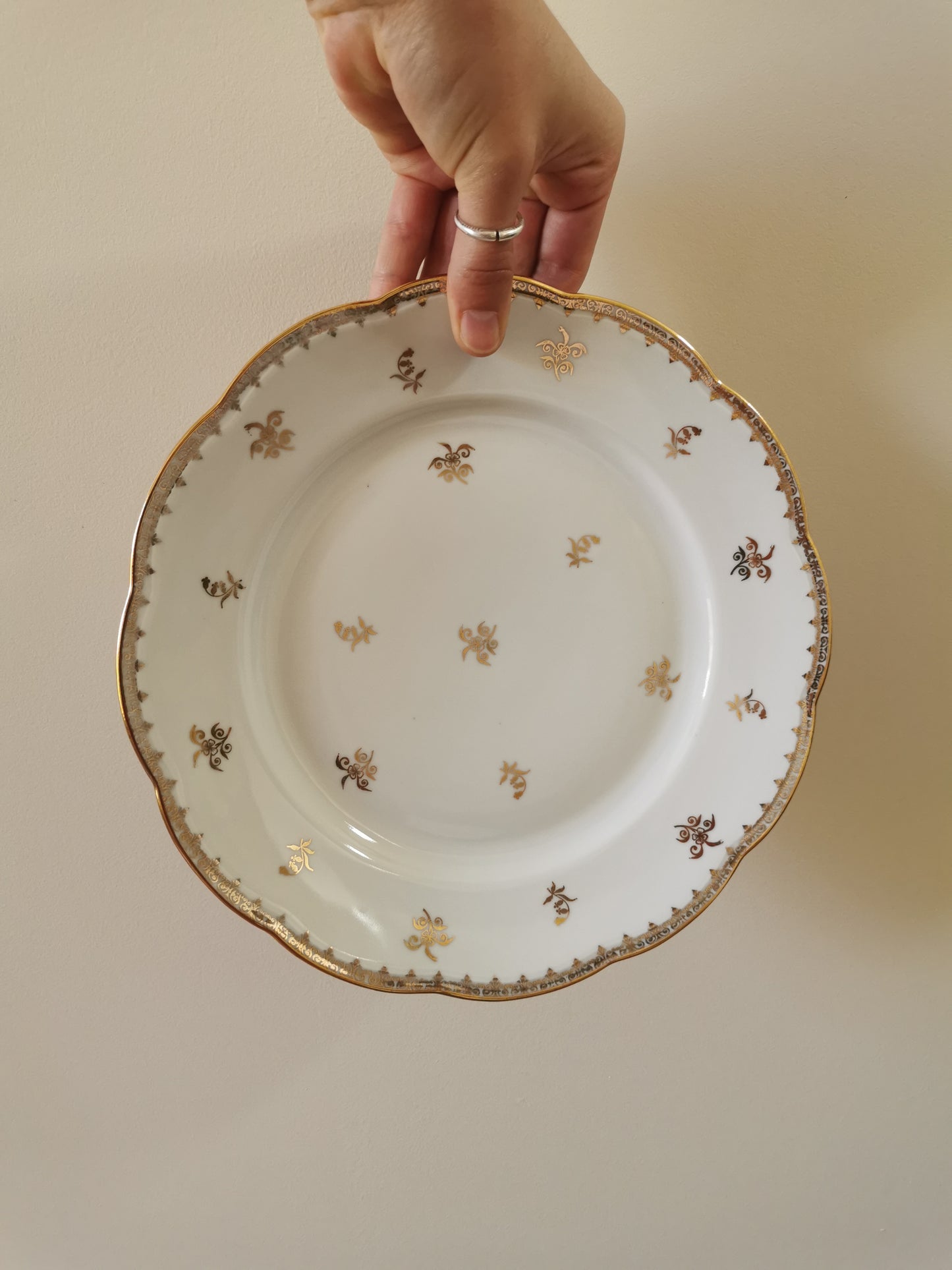 Assiettes plates porcelaine S.F.P