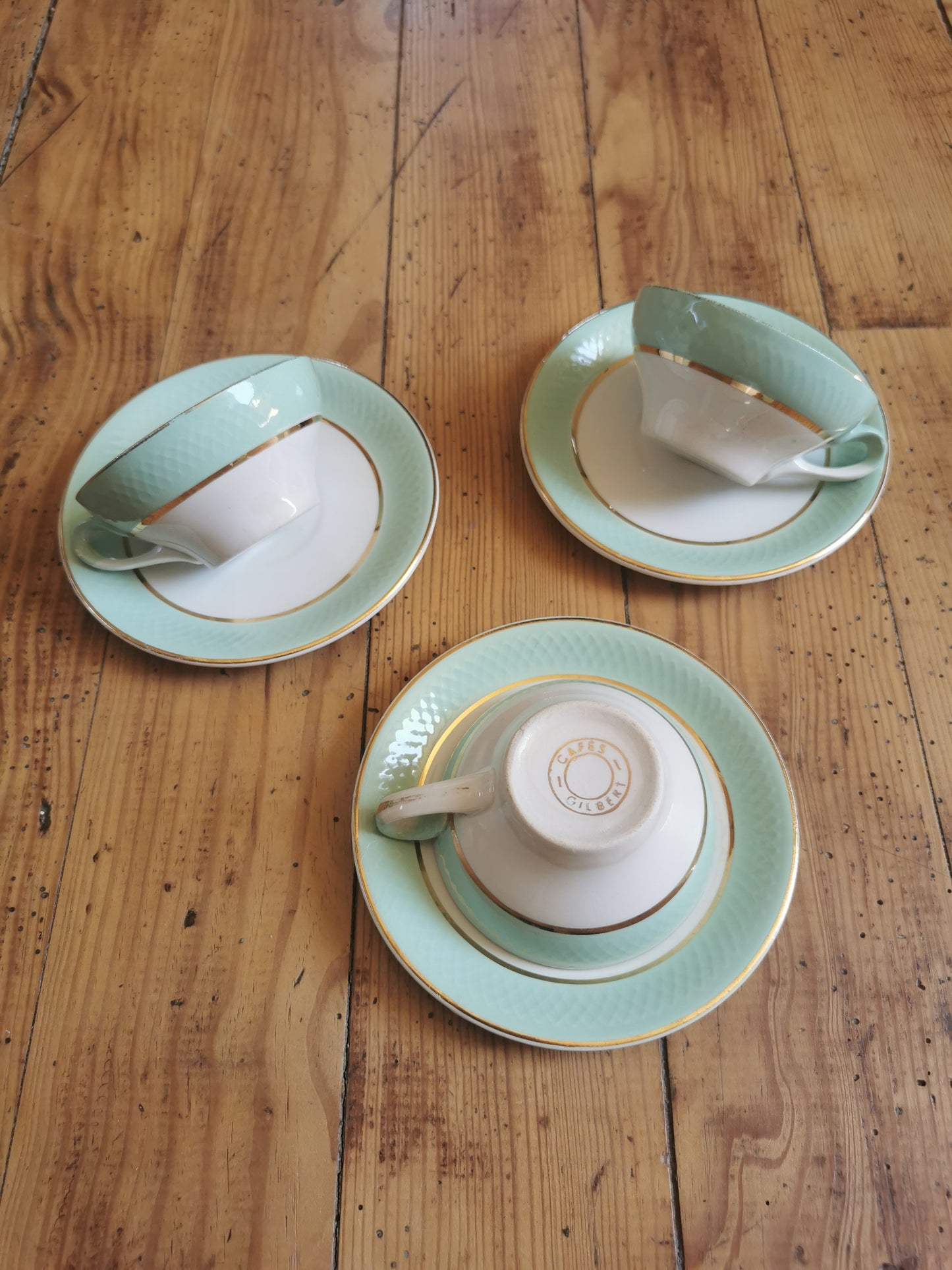 Tasses vert mint Moulin des Loups