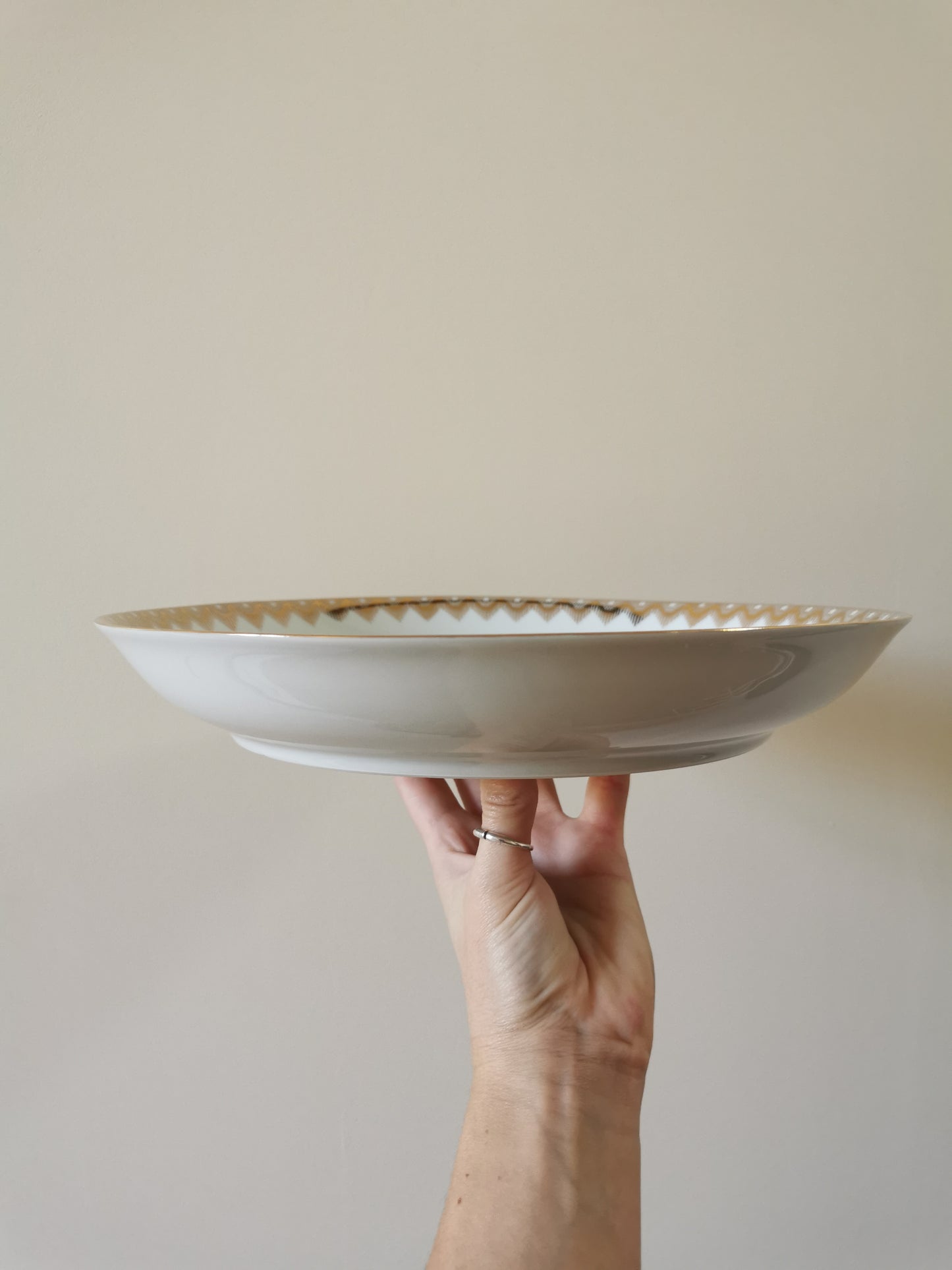 Plat creux porcelaine de Limoges, R. Leclair