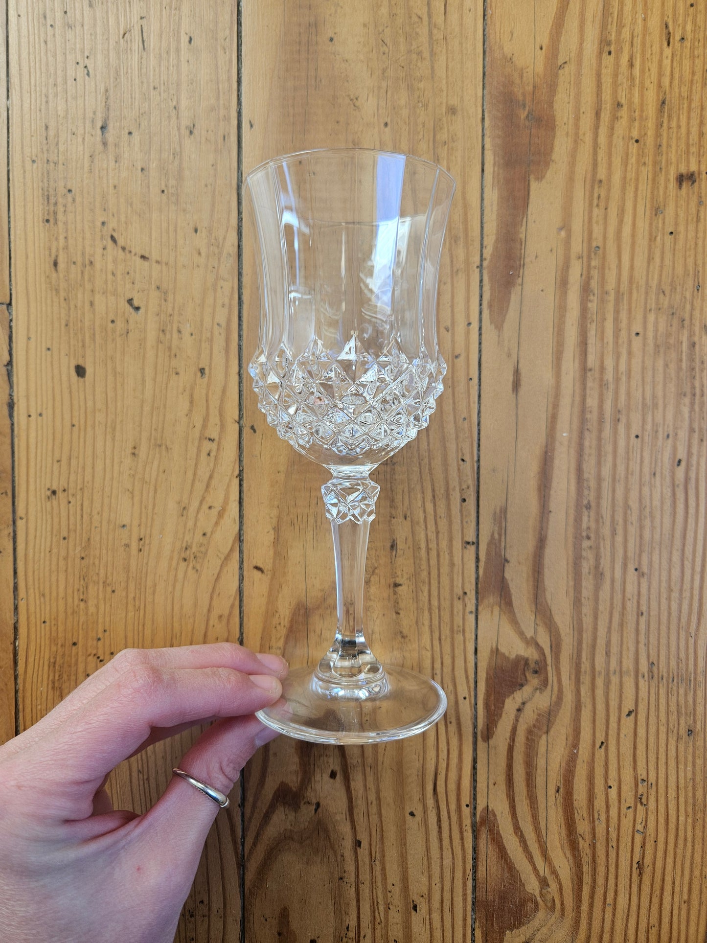 Verre à pied cristal d’Arques, Longchamp