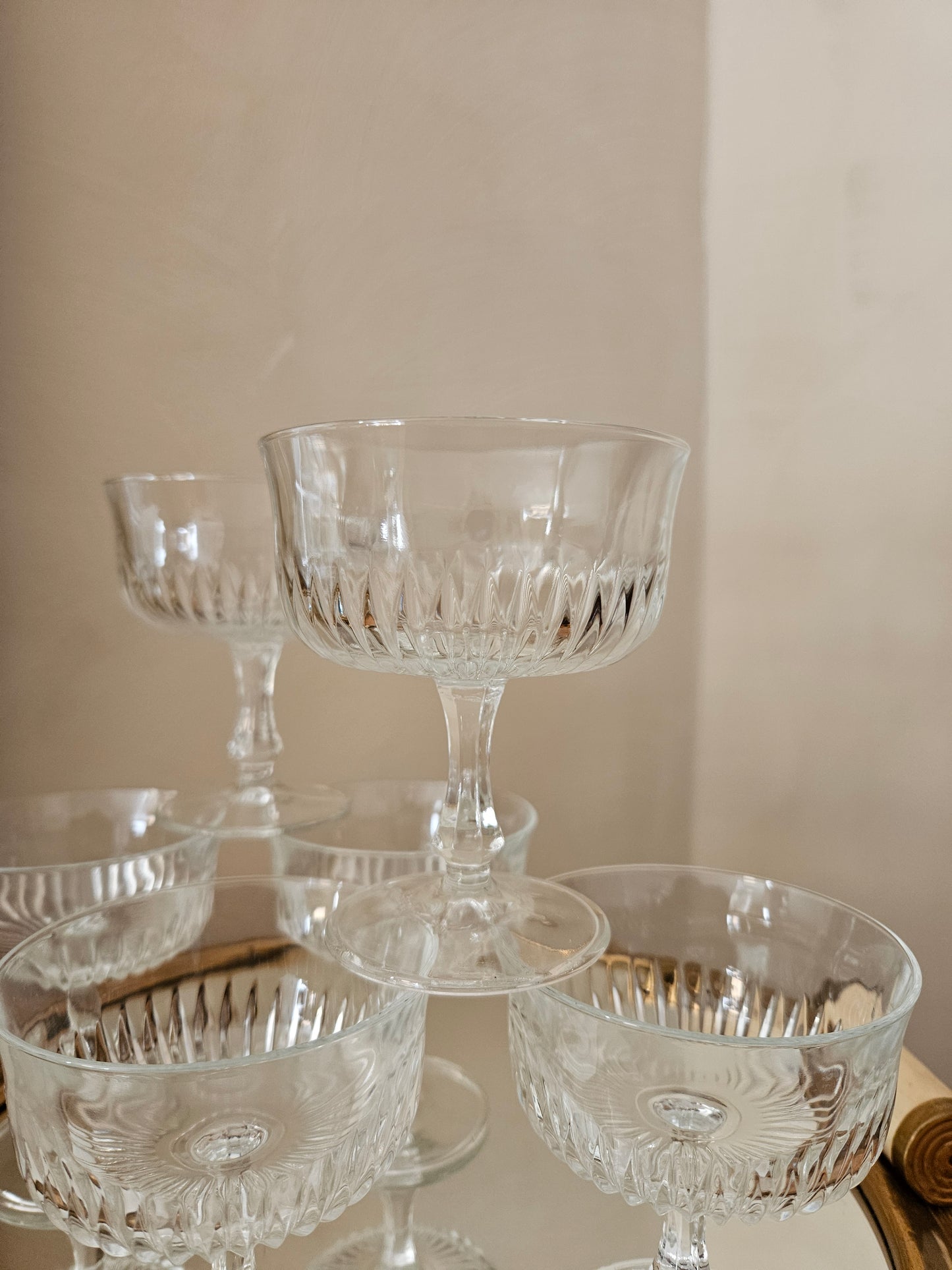 Coupes en verre de Reims "Château"