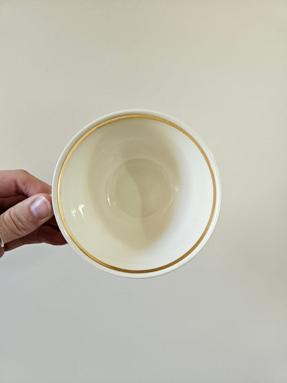 Tasses Villeroy & Boch, crème et doré