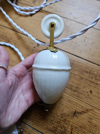 Suspension en opaline avec monte et baisse