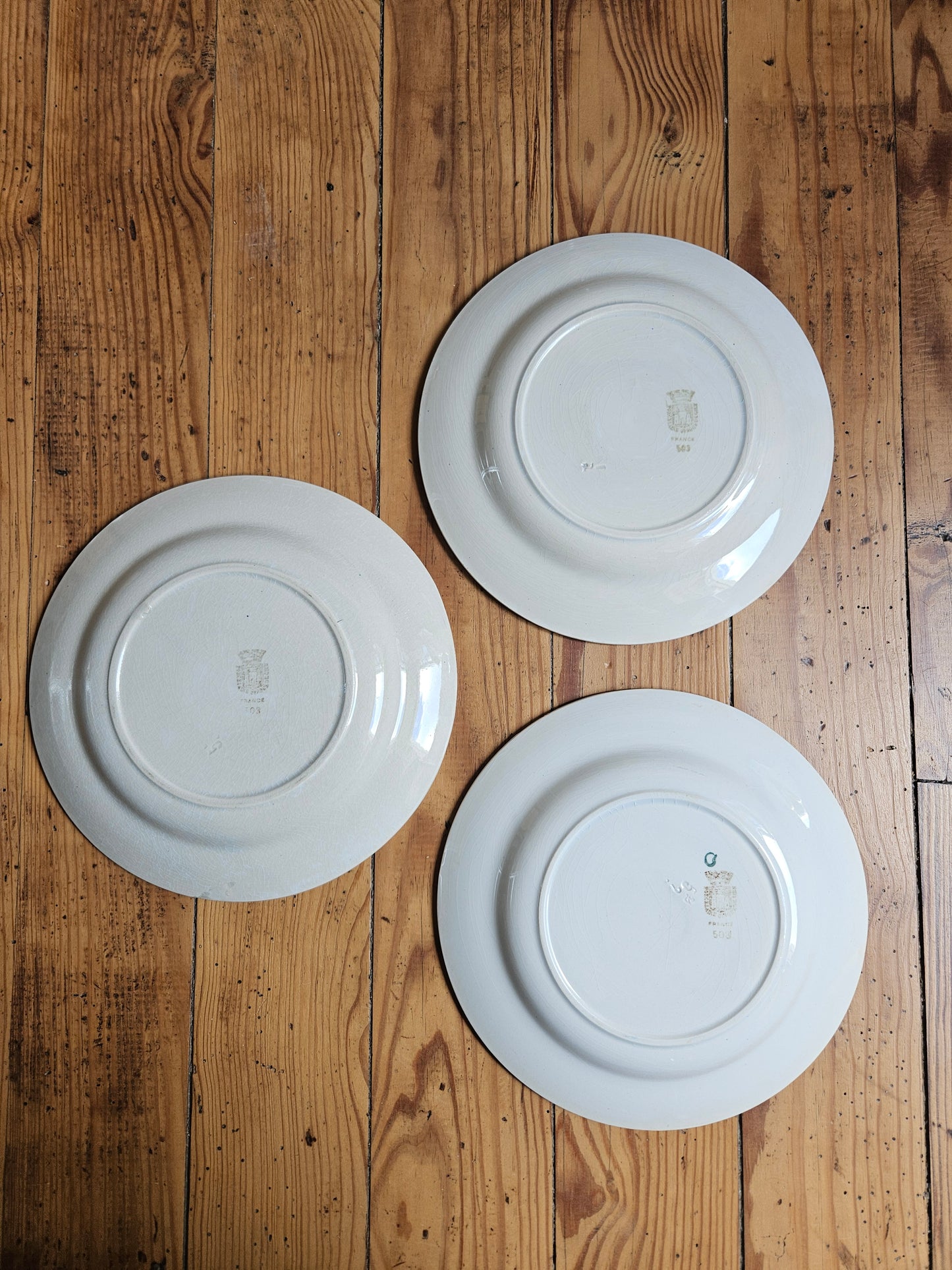 Assiettes plates Gien