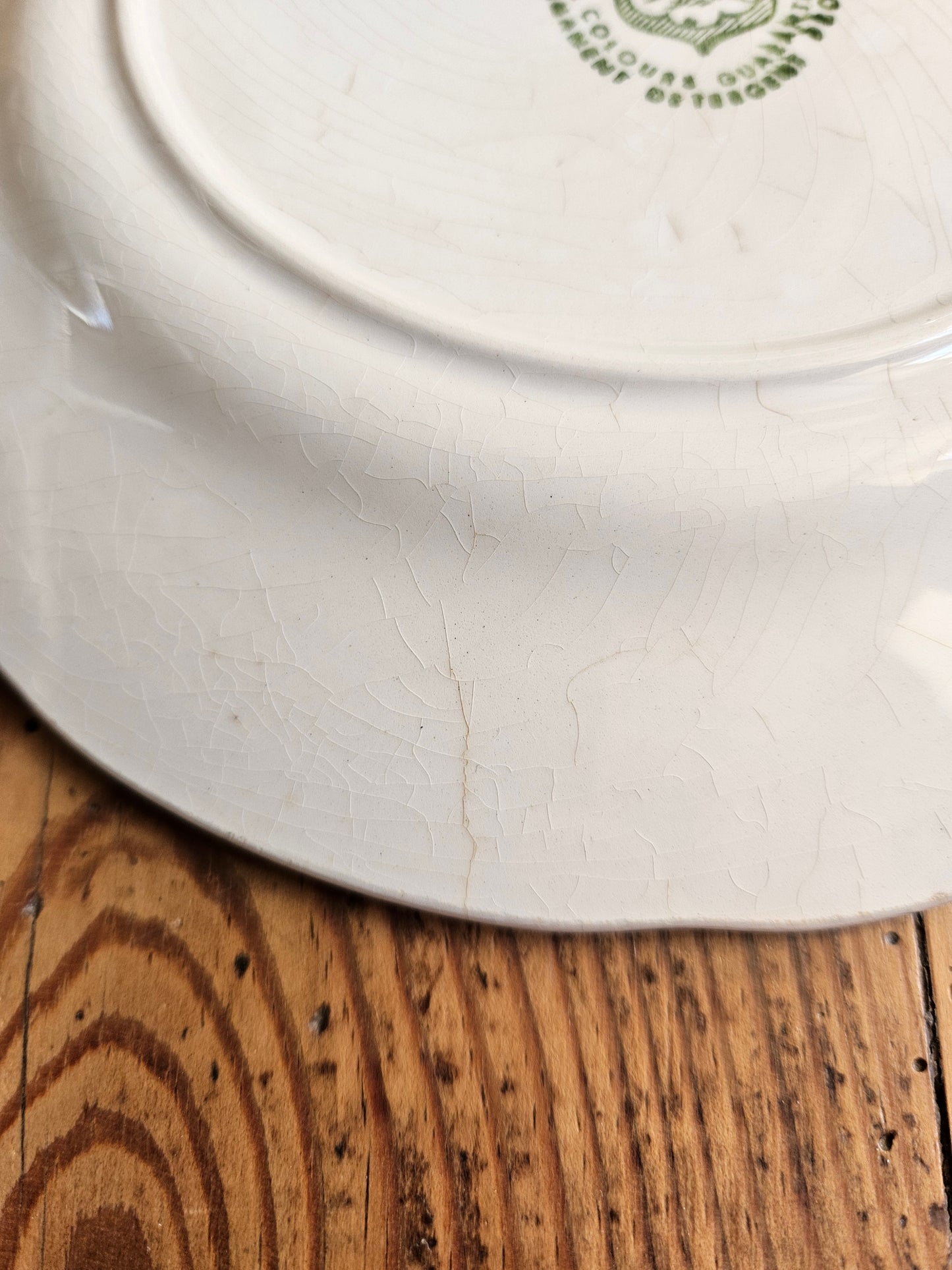Assiettes anglaises "Mandala" vertes