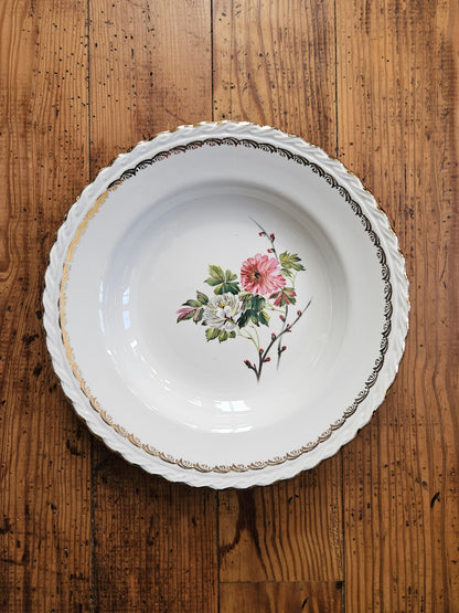 Assiettes creuses L’Amandinoise à fleurs
