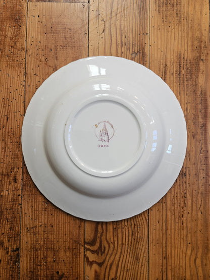 Assiettes creuses L’Amandinoise à fleurs