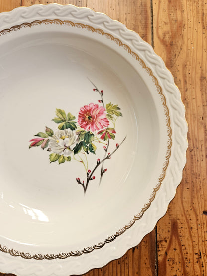 Plat creux L’Amandinoise à fleurs