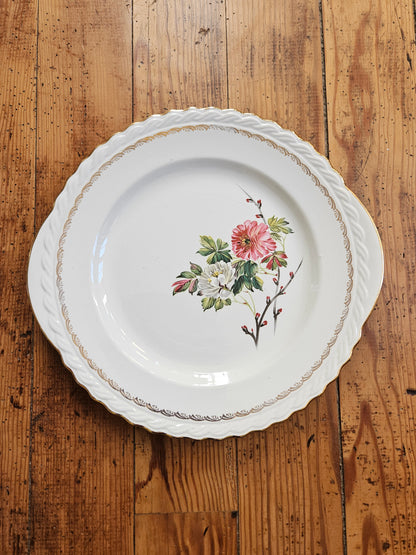 Plat à gâteau L’Amandinoise à fleurs