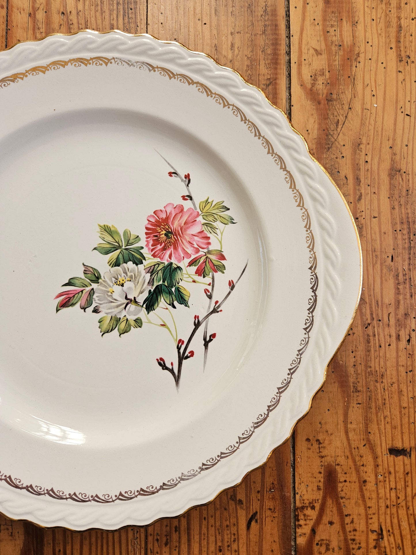 Plat à gâteau L’Amandinoise à fleurs