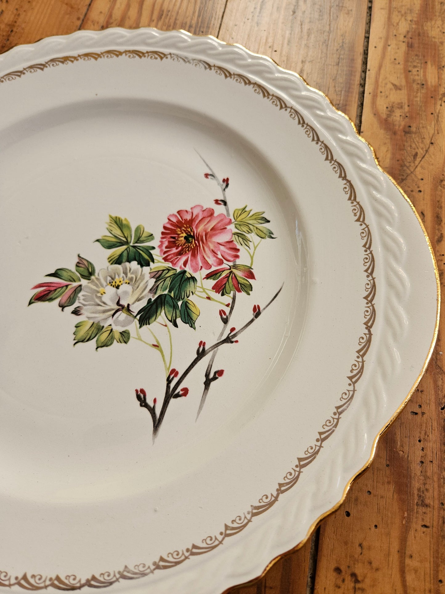 Plat à gâteau L’Amandinoise à fleurs