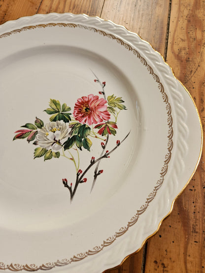 Plat à gâteau L’Amandinoise à fleurs