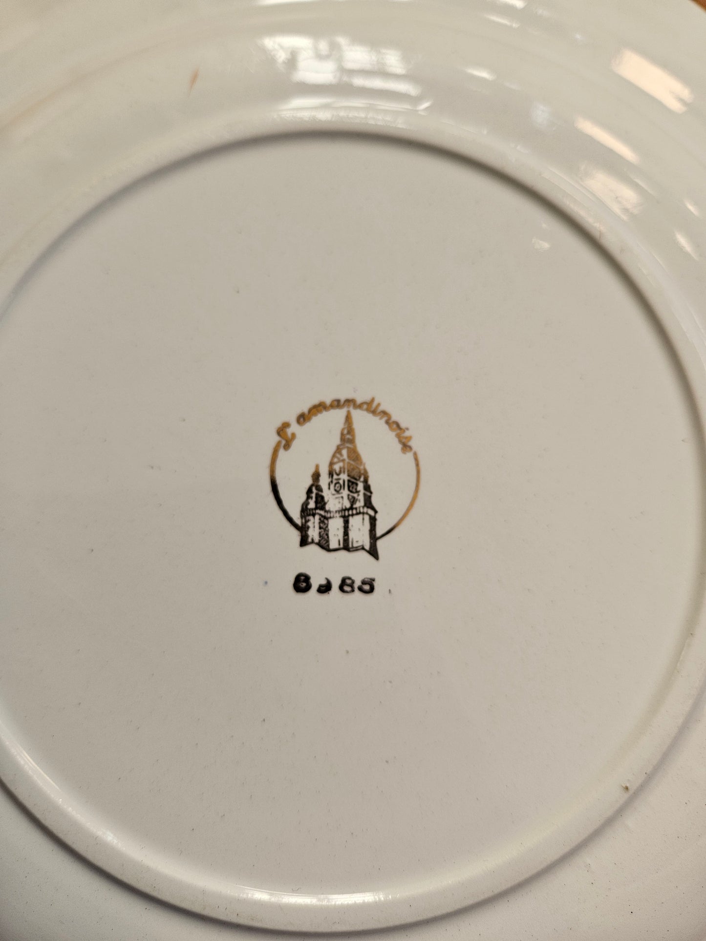 Plat à gâteau L’Amandinoise à fleurs