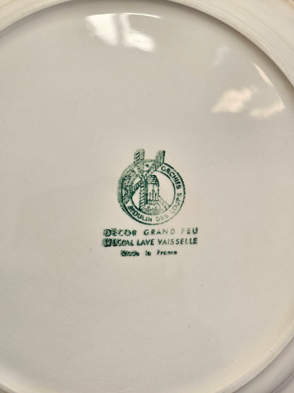 Plat rond Moulin des Loups, décor basque